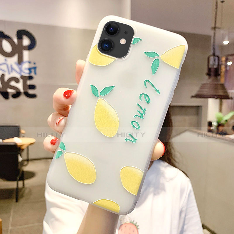 Funda Silicona Gel Goma Fruta Carcasa H02 para Apple iPhone 11