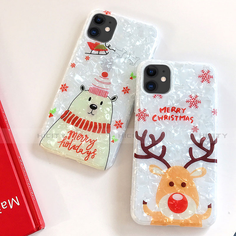 Funda Silicona Gel Goma Navidad Carcasa para Apple iPhone 11