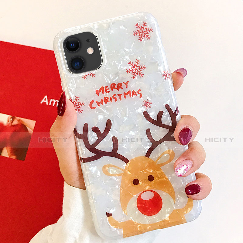 Funda Silicona Gel Goma Navidad Carcasa para Apple iPhone 11 Multicolor