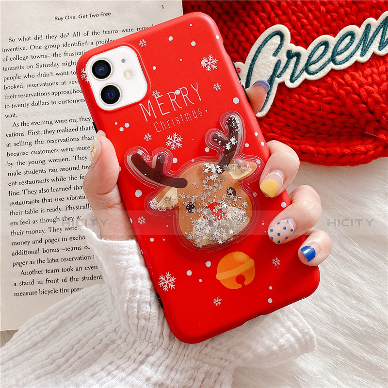 Funda Silicona Gel Goma Navidad Carcasa para Apple iPhone 12