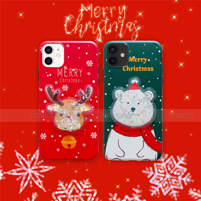 Funda Silicona Gel Goma Navidad Carcasa para Apple iPhone 12