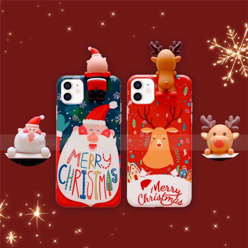 Funda Silicona Gel Goma Navidad Carcasa S01 para Apple iPhone 12