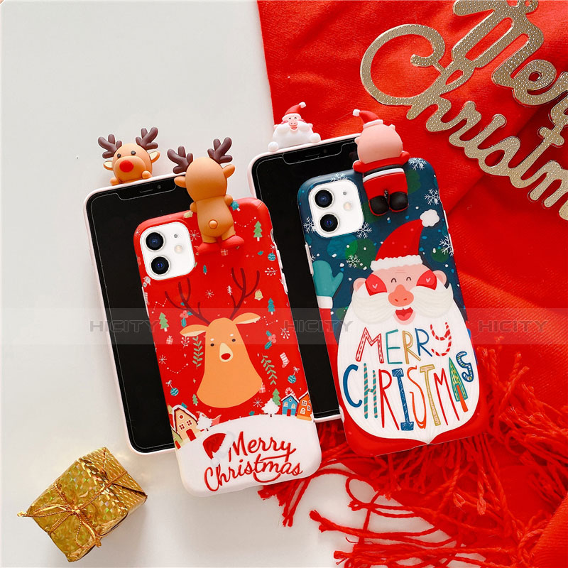 Funda Silicona Gel Goma Navidad Carcasa S01 para Apple iPhone 12