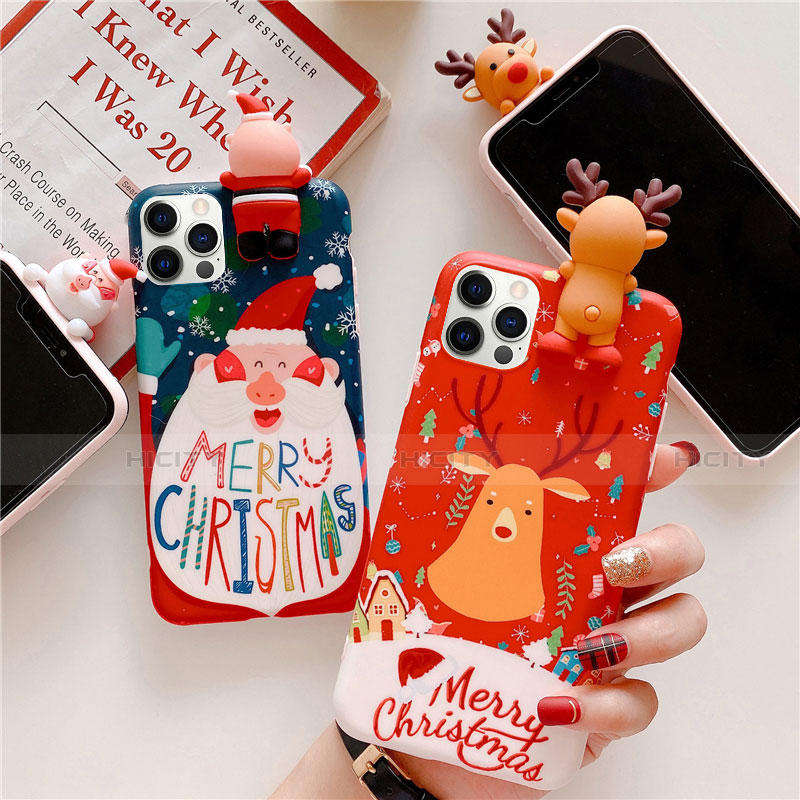 Funda Silicona Gel Goma Navidad Carcasa S01 para Apple iPhone 12 Pro