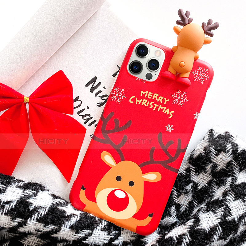 Funda Silicona Gel Goma Navidad Carcasa S02 para Apple iPhone 12 Pro