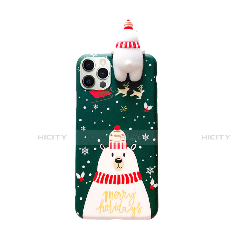 Funda Silicona Gel Goma Navidad Carcasa S02 para Apple iPhone 12 Pro