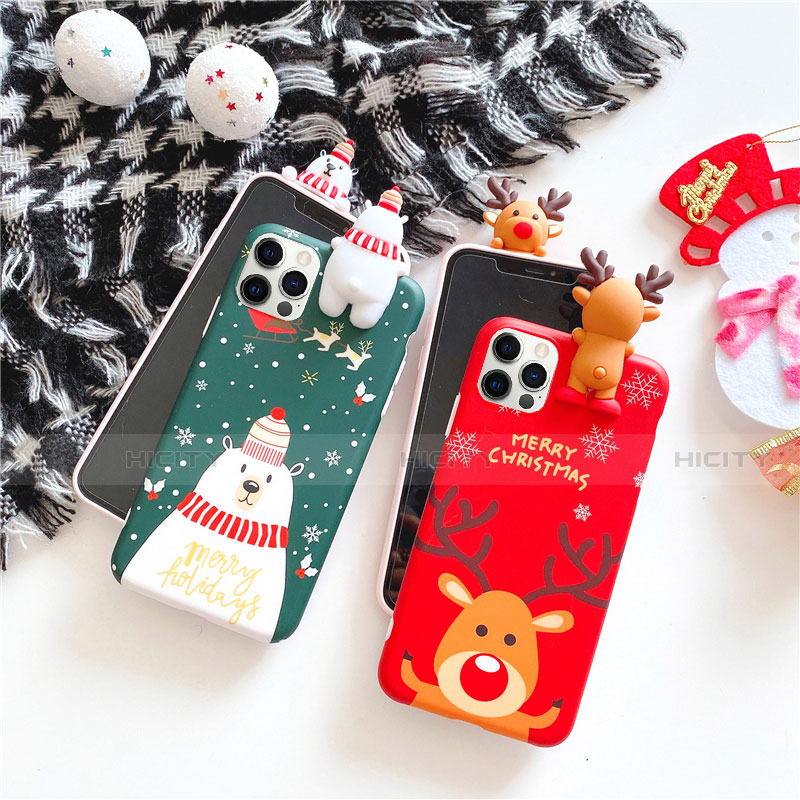 Funda Silicona Gel Goma Navidad Carcasa S02 para Apple iPhone 12 Pro Max