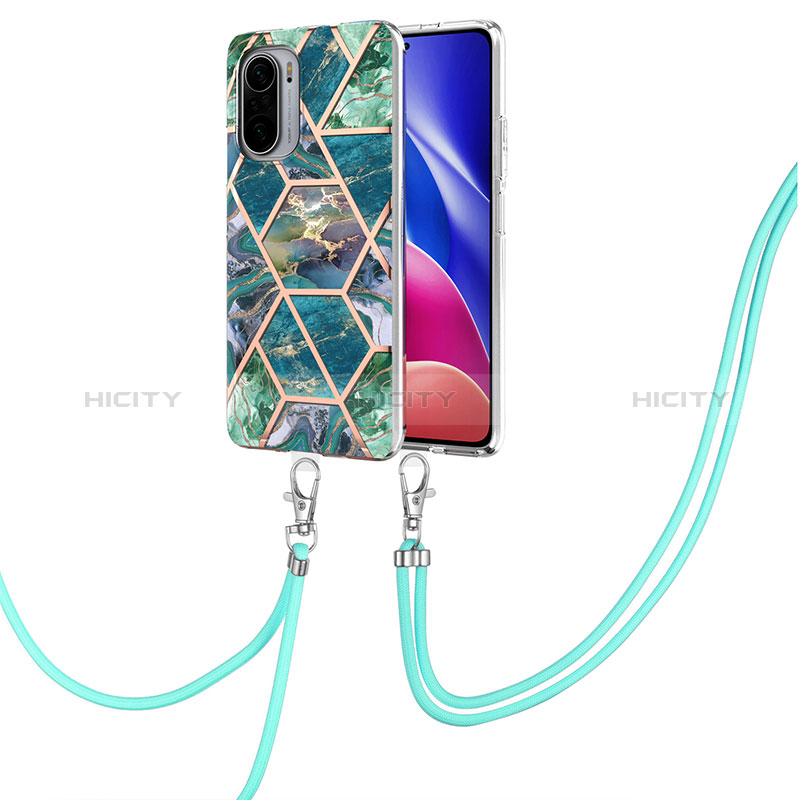 Funda Silicona Gel Goma Patron de Moda Carcasa con Acollador Cordon Lanyard Y01B para Xiaomi Mi 11i 5G