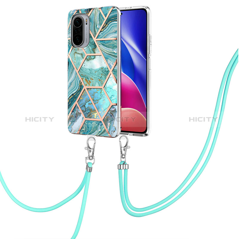 Funda Silicona Gel Goma Patron de Moda Carcasa con Acollador Cordon Lanyard Y01B para Xiaomi Mi 11i 5G