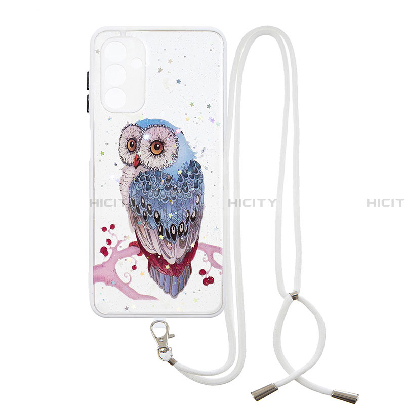 Funda Silicona Gel Goma Patron de Moda Carcasa con Acollador Cordon Lanyard Y01X para Samsung Galaxy A13 5G