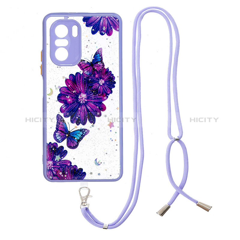 Funda Silicona Gel Goma Patron de Moda Carcasa con Acollador Cordon Lanyard Y01X para Xiaomi Mi 11X Pro 5G