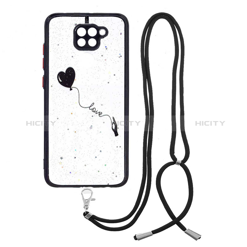 Funda Silicona Gel Goma Patron de Moda Carcasa con Acollador Cordon Lanyard Y01X para Xiaomi Redmi 10X 4G