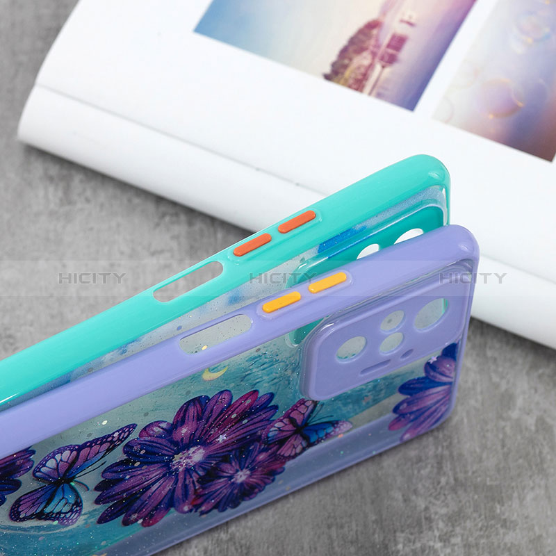 Funda Silicona Gel Goma Patron de Moda Carcasa con Acollador Cordon Lanyard Y01X para Xiaomi Redmi Note 10 Pro Max