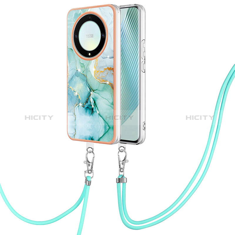 Funda Silicona Gel Goma Patron de Moda Carcasa con Acollador Cordon Lanyard Y05B para Huawei Honor Magic5 Lite 5G