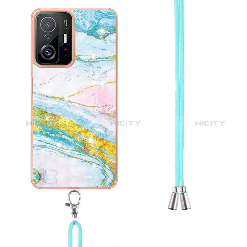 Funda Silicona Gel Goma Patron de Moda Carcasa con Acollador Cordon Lanyard Y05B para Xiaomi Mi 11T 5G