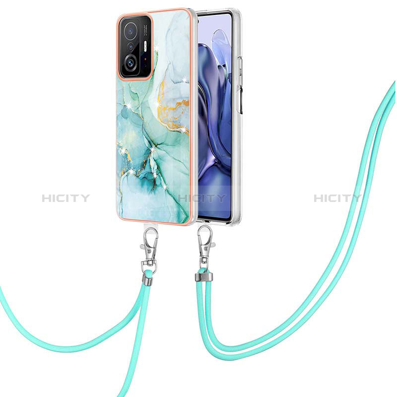 Funda Silicona Gel Goma Patron de Moda Carcasa con Acollador Cordon Lanyard Y05B para Xiaomi Mi 11T Pro 5G