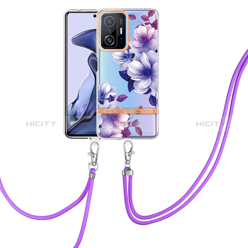 Funda Silicona Gel Goma Patron de Moda Carcasa con Acollador Cordon Lanyard Y06B para Xiaomi Mi 11T 5G