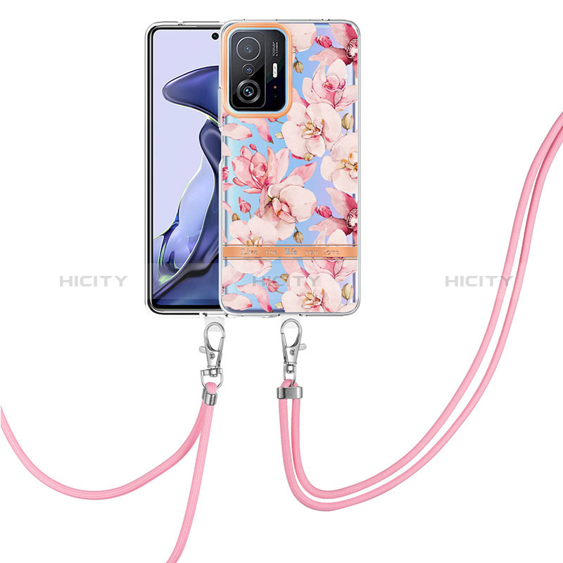 Funda Silicona Gel Goma Patron de Moda Carcasa con Acollador Cordon Lanyard Y06B para Xiaomi Mi 11T Pro 5G