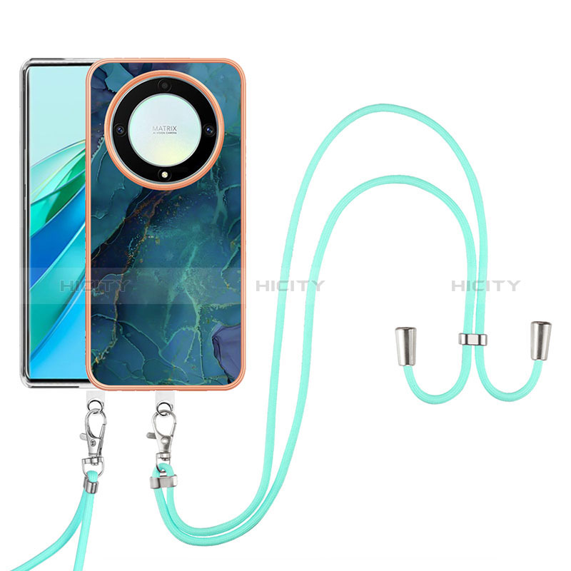 Funda Silicona Gel Goma Patron de Moda Carcasa con Acollador Cordon Lanyard Y07B para Huawei Honor Magic5 Lite 5G