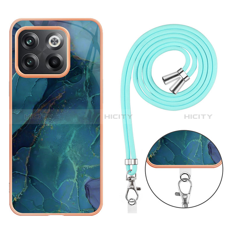 Funda Silicona Gel Goma Patron de Moda Carcasa con Acollador Cordon Lanyard Y07B para OnePlus Ace Pro 5G