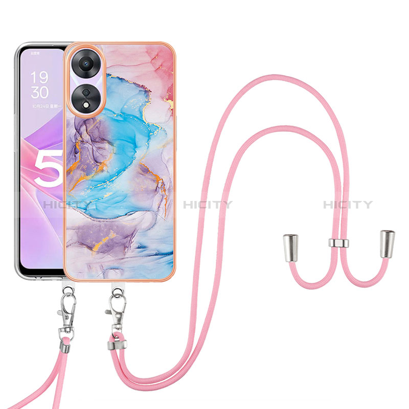 Funda Silicona Gel Goma Patron de Moda Carcasa con Acollador Cordon Lanyard  YB7 para Xiaomi Redmi