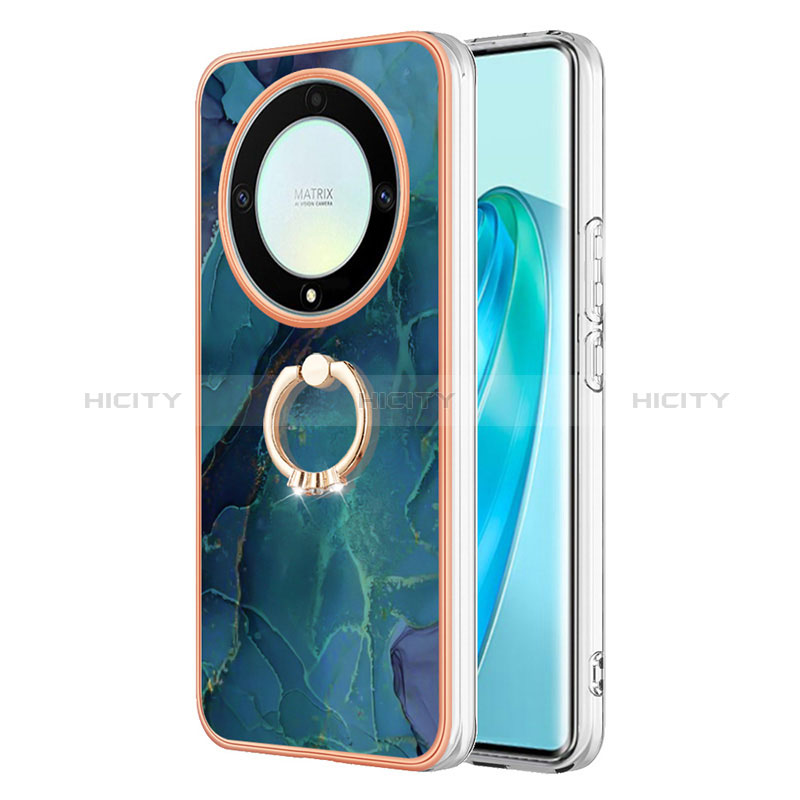 Funda Silicona Gel Goma Patron de Moda Carcasa con Anillo de dedo Soporte Y01B para Huawei Honor Magic5 Lite 5G