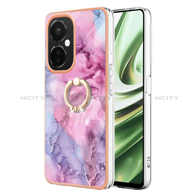 Funda Silicona Gel Goma Patron de Moda Carcasa con Anillo de dedo Soporte Y01B para OnePlus Nord CE 3 5G