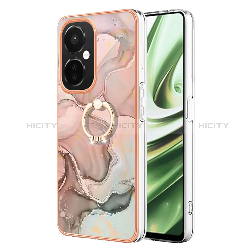 Funda Silicona Gel Goma Patron de Moda Carcasa con Anillo de dedo Soporte Y01B para OnePlus Nord CE 3 5G