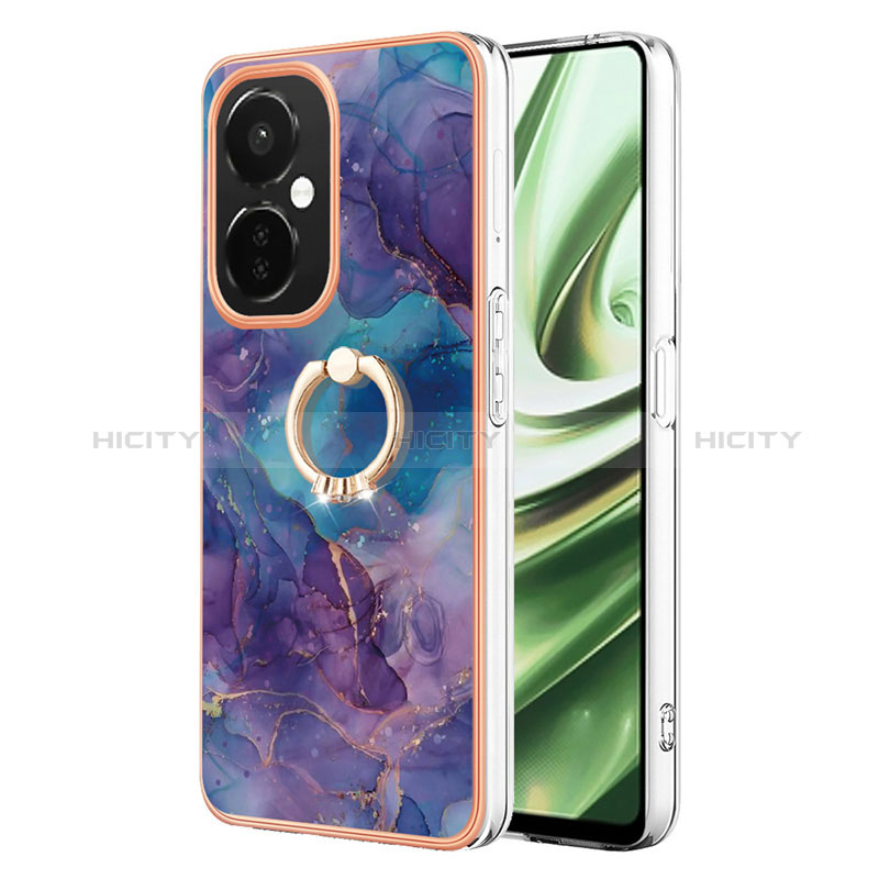 Funda Silicona Gel Goma Patron de Moda Carcasa con Anillo de dedo Soporte Y01B para OnePlus Nord CE 3 Lite 5G