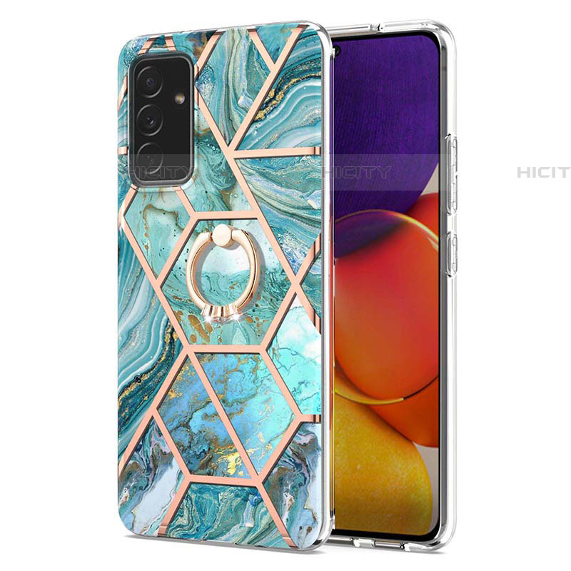 Funda Silicona Gel Goma Patron de Moda Carcasa con Anillo de dedo Soporte Y01B para Samsung Galaxy F34 5G