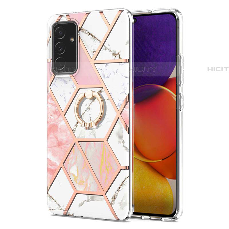 Funda Silicona Gel Goma Patron de Moda Carcasa con Anillo de dedo Soporte Y01B para Samsung Galaxy F54 5G