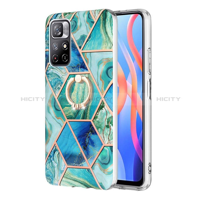 Funda Silicona Gel Goma Patron de Moda Carcasa con Anillo de dedo Soporte Y01B para Xiaomi Redmi Note 11S 5G