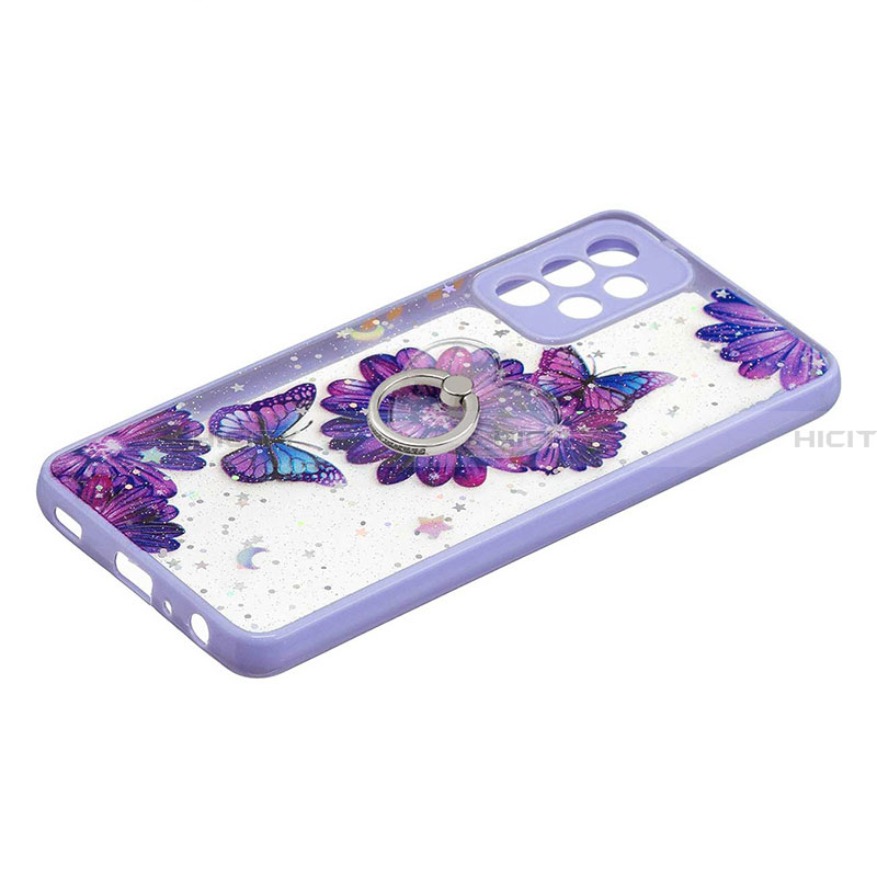 Funda Silicona Gel Goma Patron de Moda Carcasa con Anillo de dedo Soporte Y01X para Samsung Galaxy A33 5G