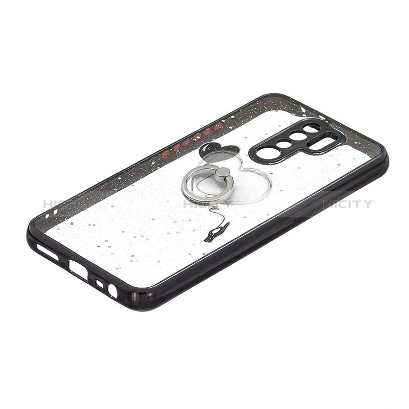 Funda Silicona Gel Goma Patron de Moda Carcasa con Anillo de dedo Soporte Y01X para Xiaomi Poco M2