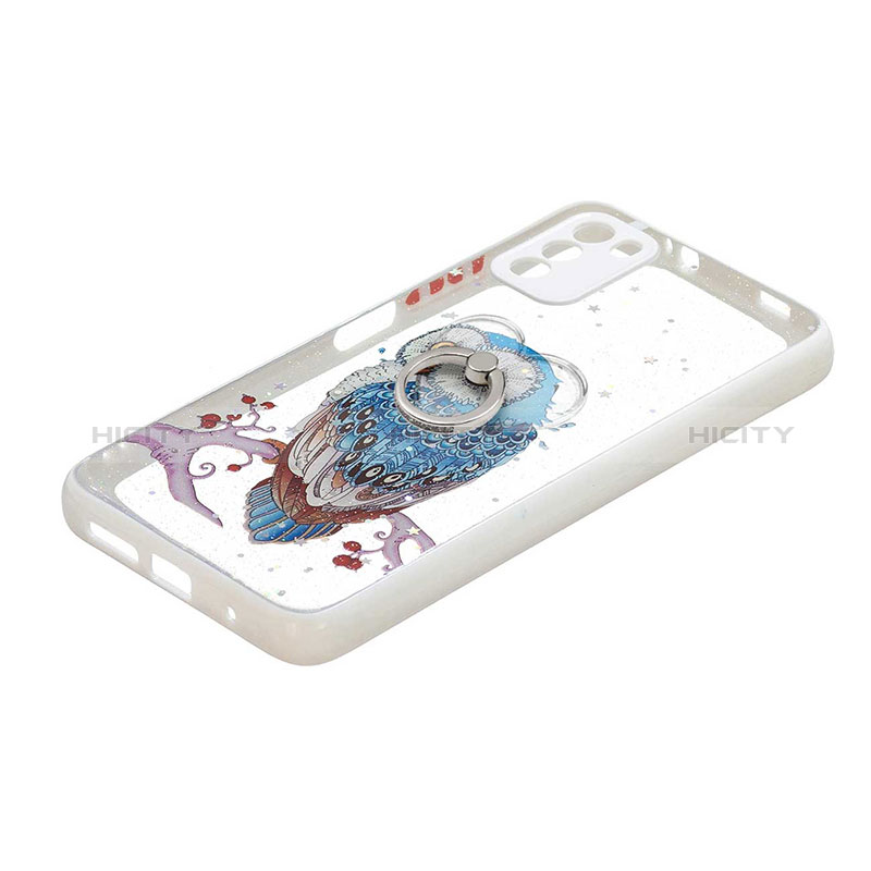 Funda Silicona Gel Goma Patron de Moda Carcasa con Anillo de dedo Soporte Y01X para Xiaomi Poco M3 Multicolor