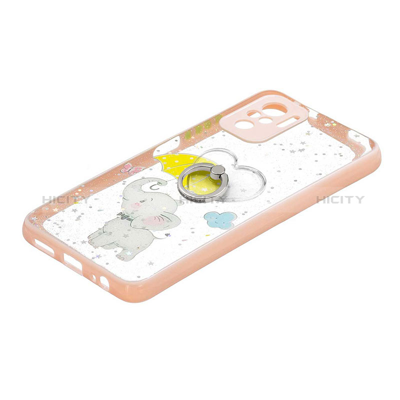 Funda Silicona Gel Goma Patron de Moda Carcasa con Anillo de dedo Soporte Y01X para Xiaomi Poco M5S