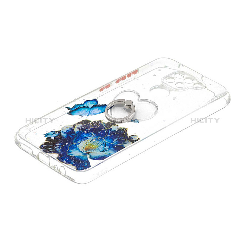 Funda Silicona Gel Goma Patron de Moda Carcasa con Anillo de dedo Soporte Y01X para Xiaomi Redmi 10X 4G