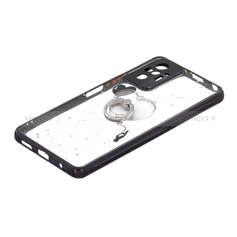 Funda Silicona Gel Goma Patron de Moda Carcasa con Anillo de dedo Soporte Y01X para Xiaomi Redmi Note 10 Pro Max