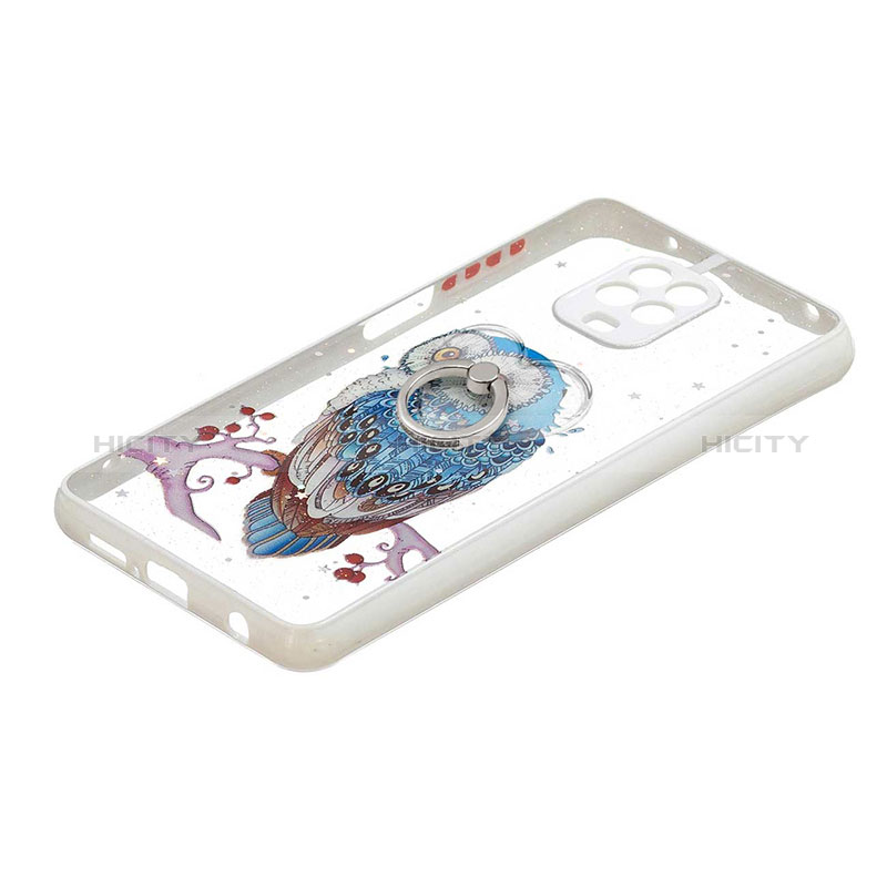 Funda Silicona Gel Goma Patron de Moda Carcasa con Anillo de dedo Soporte Y01X para Xiaomi Redmi Note 9 Pro Max