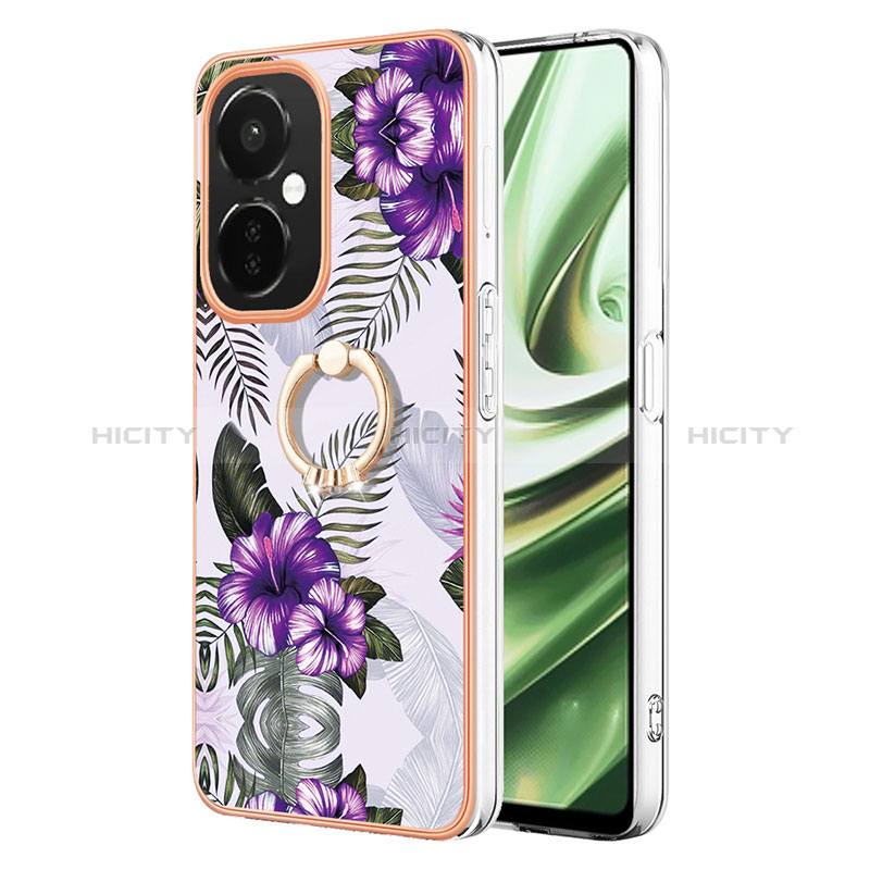 Funda Silicona Gel Goma Patron de Moda Carcasa con Anillo de dedo Soporte Y03B para OnePlus Nord CE 3 5G