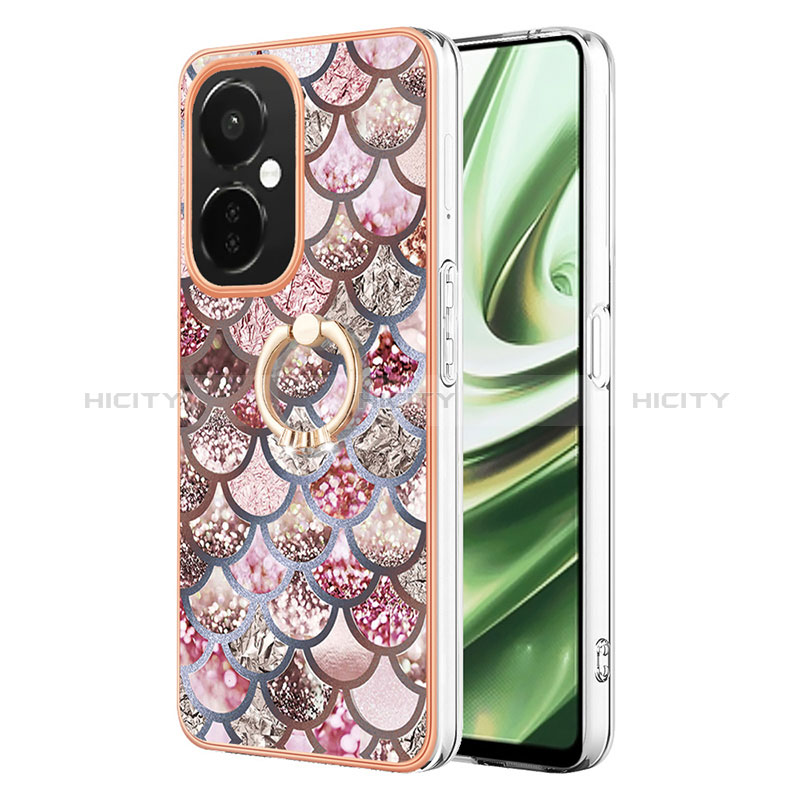 Funda Silicona Gel Goma Patron de Moda Carcasa con Anillo de dedo Soporte Y03B para OnePlus Nord CE 3 5G