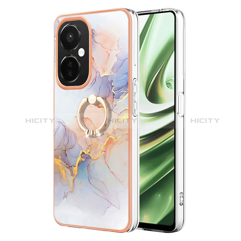 Funda Silicona Gel Goma Patron de Moda Carcasa con Anillo de dedo Soporte Y03B para OnePlus Nord CE 3 Lite 5G