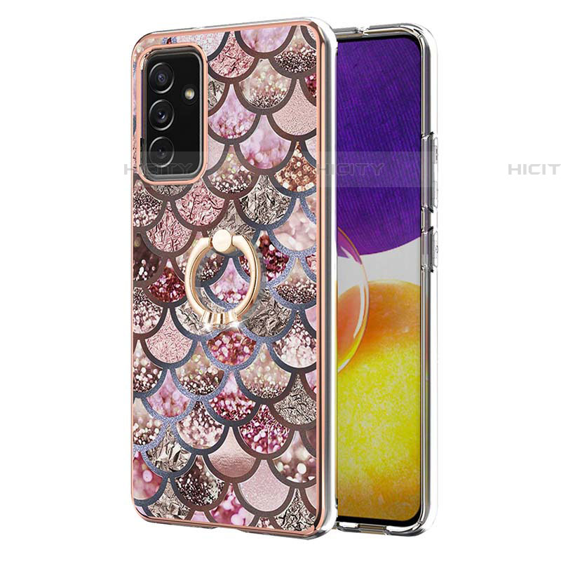 Funda Silicona Gel Goma Patron de Moda Carcasa con Anillo de dedo Soporte Y03B para Samsung Galaxy A05s