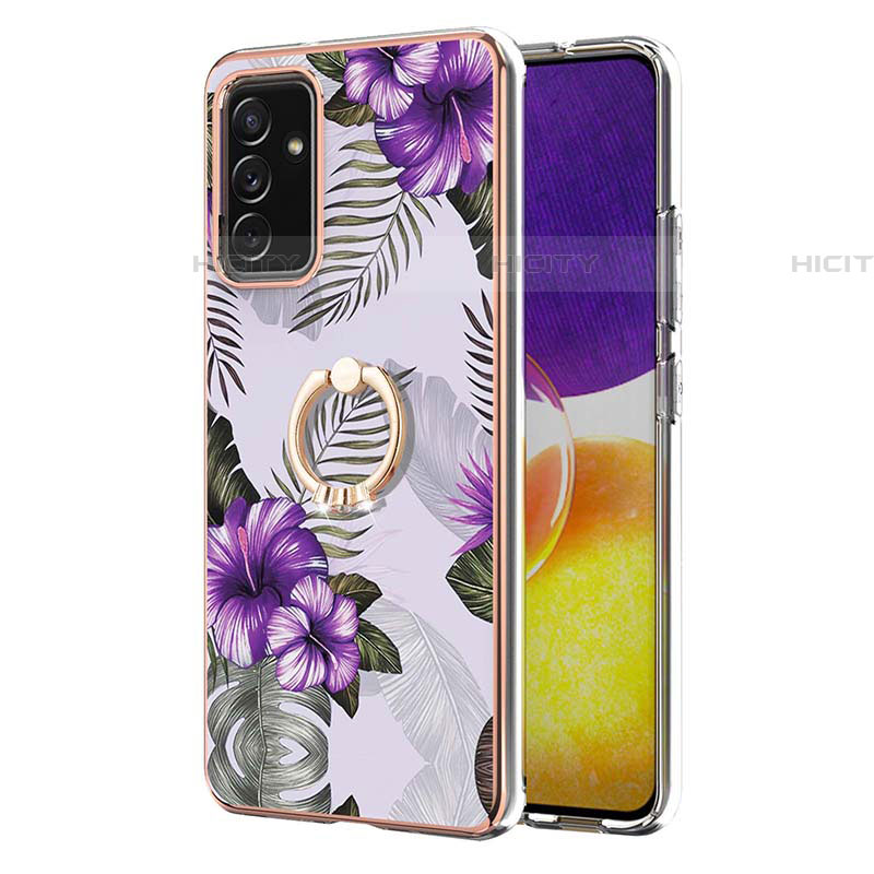 Funda Silicona Gel Goma Patron de Moda Carcasa con Anillo de dedo Soporte Y03B para Samsung Galaxy A05s