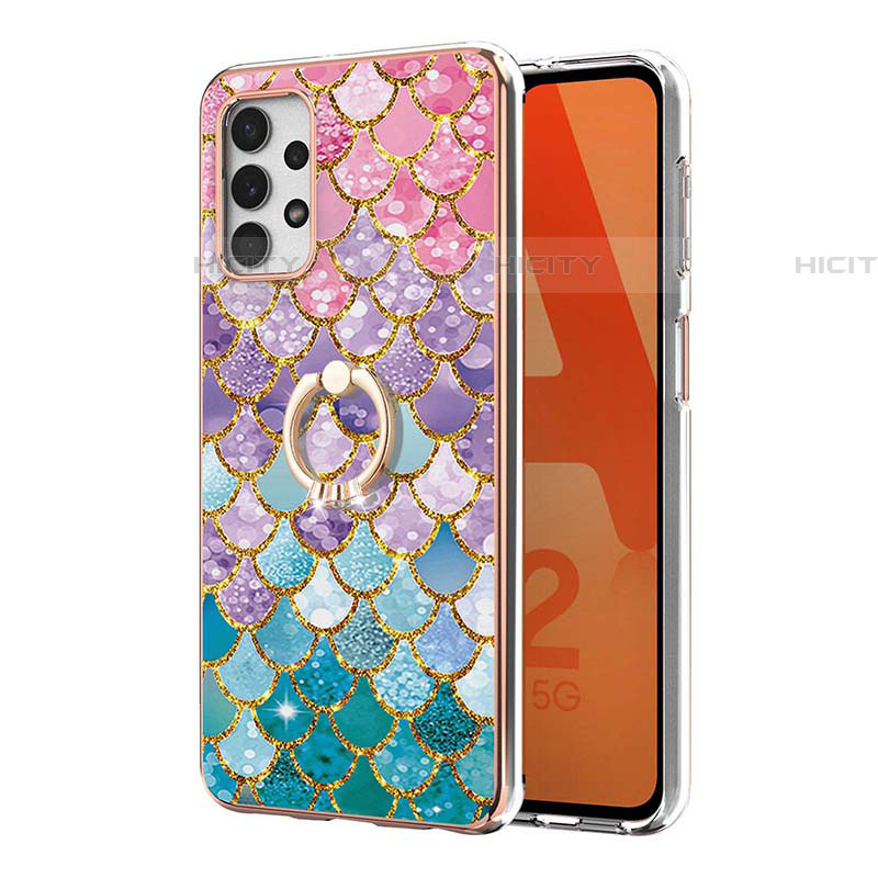 Funda Silicona Gel Goma Patron de Moda Carcasa con Anillo de dedo Soporte Y03B para Samsung Galaxy A53 5G