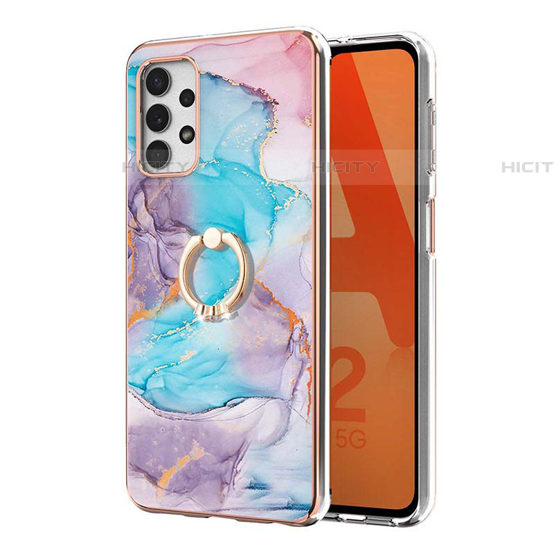 Funda Silicona Gel Goma Patron de Moda Carcasa con Anillo de dedo Soporte Y03B para Samsung Galaxy A53 5G