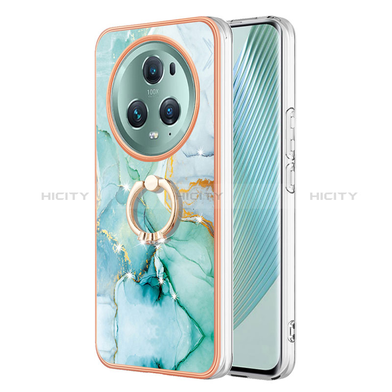 Funda Silicona Gel Goma Patron de Moda Carcasa con Anillo de dedo Soporte Y05B para Huawei Honor Magic5 Pro 5G