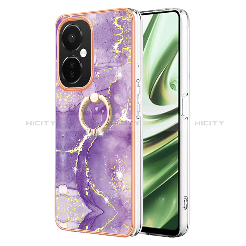 Funda Silicona Gel Goma Patron de Moda Carcasa con Anillo de dedo Soporte Y05B para OnePlus Nord CE 3 5G