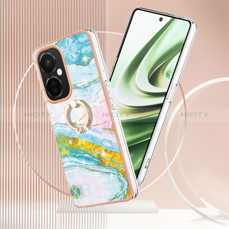 Funda Silicona Gel Goma Patron de Moda Carcasa con Anillo de dedo Soporte Y05B para OnePlus Nord CE 3 5G