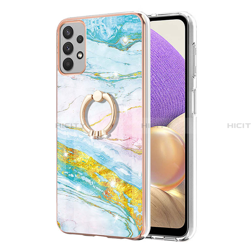 Funda Silicona Gel Goma Patron de Moda Carcasa con Anillo de dedo Soporte Y05B para Samsung Galaxy A23 4G